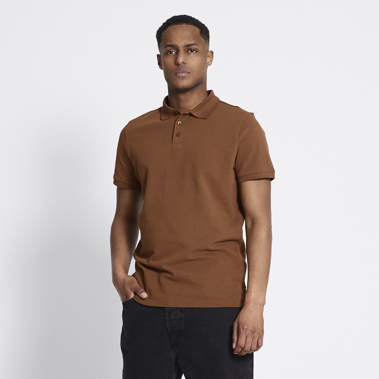 Polo shirt "Alan" Tobacco